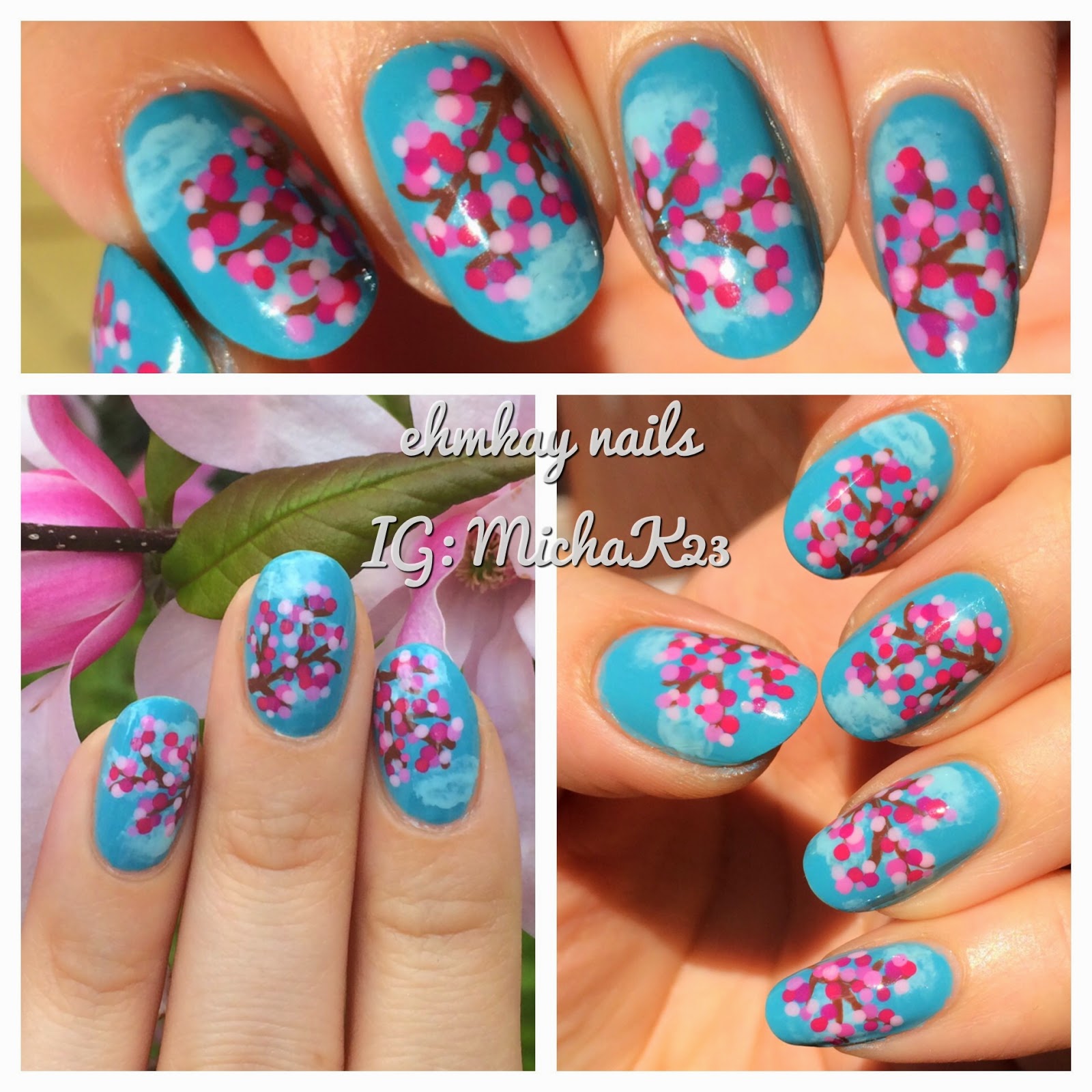 Cherry blossom nail art deals